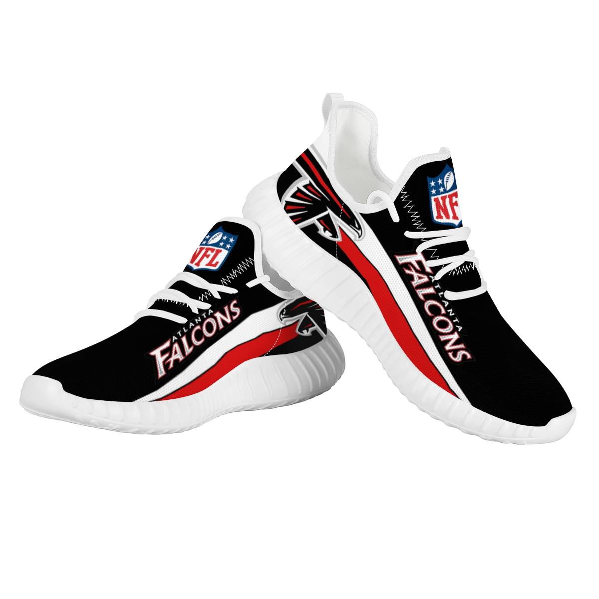 Men's Atlanta Falcons Mesh Knit Sneakers/Shoes 003